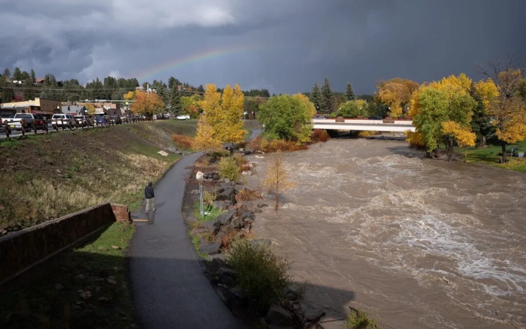 Rain in southwestern Colorado raises rivers to levels unseen since the 1970s, water stored in one reservoir doubles